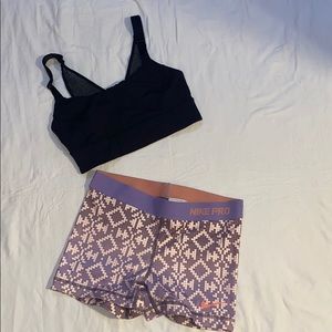 Lululemon Mesh Back Black Sports Bra